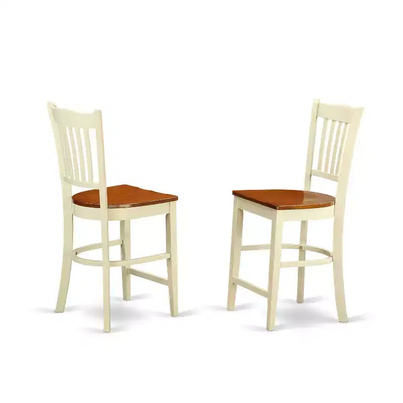 Counter Height Stools-Slat Back