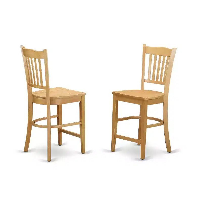 Counter Height Stools-Slat Back