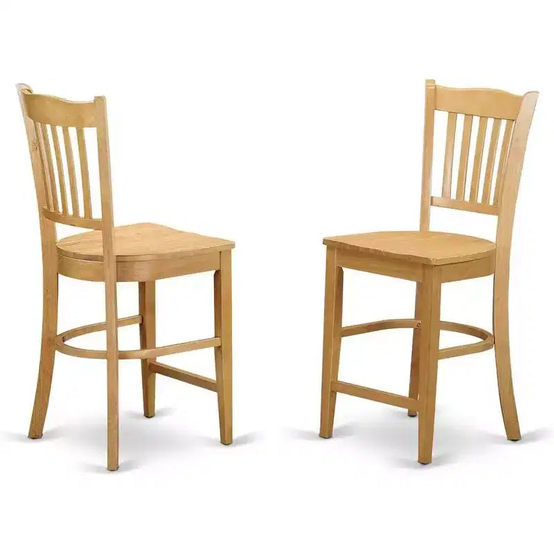 Counter Height Stools-Slat Back