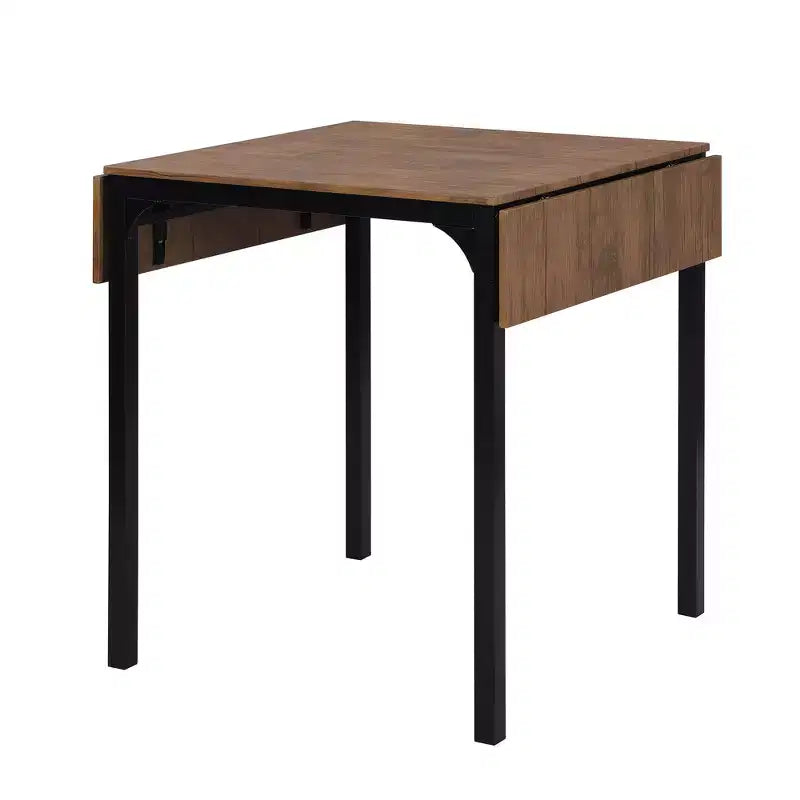 Farmhouse 5-piece Counter Height Drop Leaf Dining Table Set with Dining Chairs