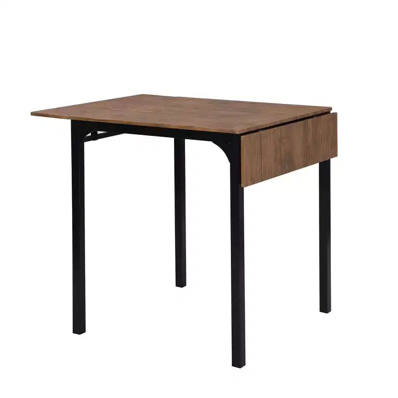 Farmhouse 5-piece Counter Height Drop Leaf Dining Table Set with Dining Chairs