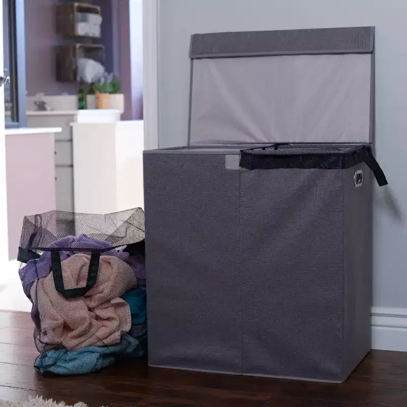Collapsible Laundry Sorter with Lid