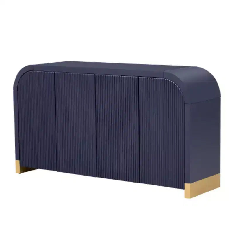 U-Style Four-Door Cabinet Sideboard with Ash Veneer: Exceptional Features for Hallways, Entryways, and Living Rooms