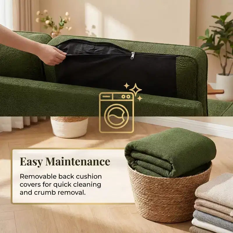81 Sleeper Sofa Bed, 2 in 1 Pull Out Couch, L-Shaped Sectional Sofa with Reversible Storage Chaise, Side Pockets