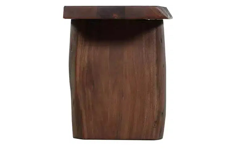 60 Brown Solid Wood Solid Wood Live Edge Dining Bench